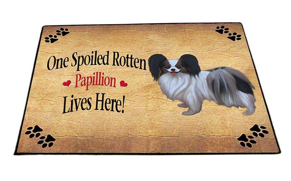 Papillion Spoiled Rotten Dog Indoor/Outdoor Floormat