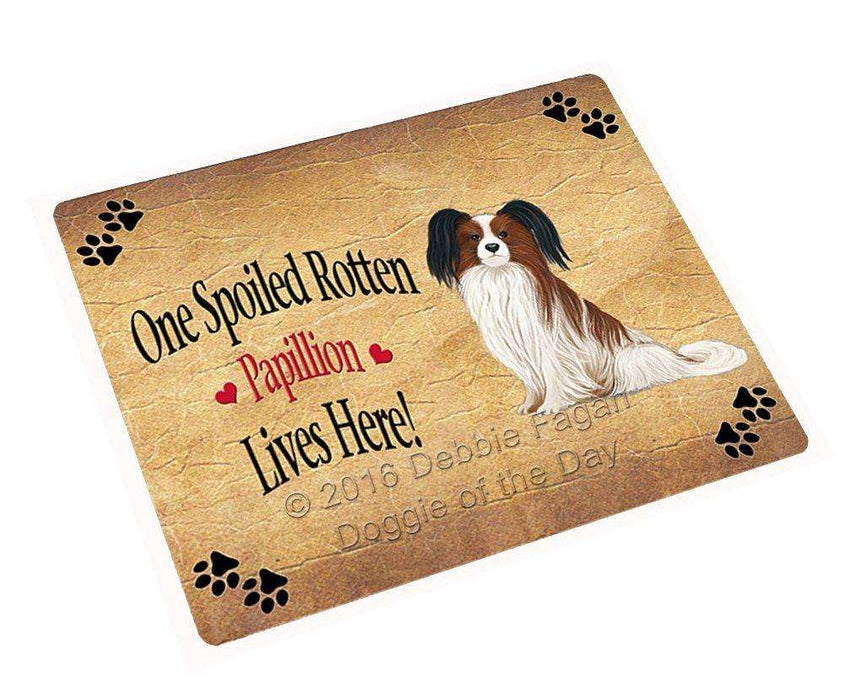 Papillion Spoiled Rotten Dog Magnet Mini (3.5" x 2")