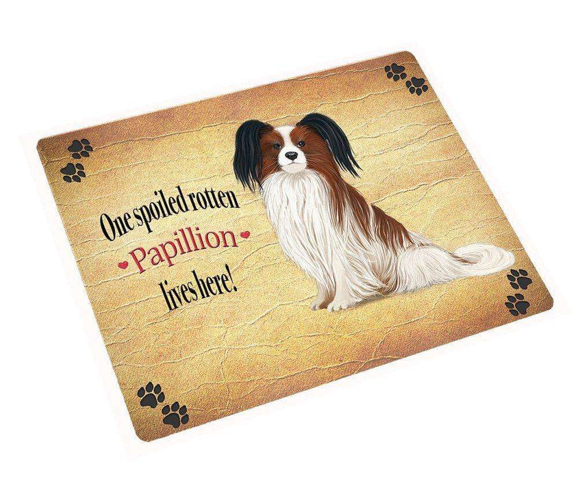 Papillion Spoiled Rotten Dog Magnet Mini (3.5" x 2")