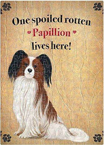 Papillion Spoiled Rotten Dog Puzzle with Photo Tin (300 pc.)