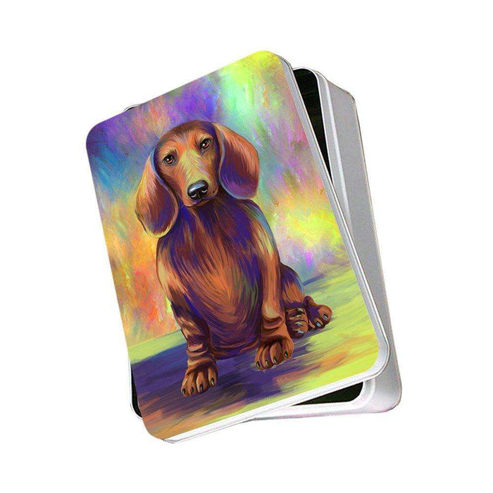 Paradise Wave Dachshund Dog Photo Storage Tin PITN48561