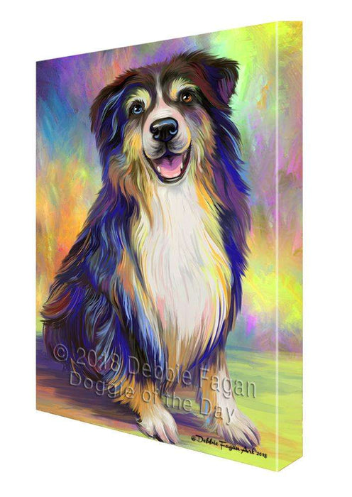 Pardise Wave Australian Shepherd Dog Canvas Print Wall Art Décor CVS100178