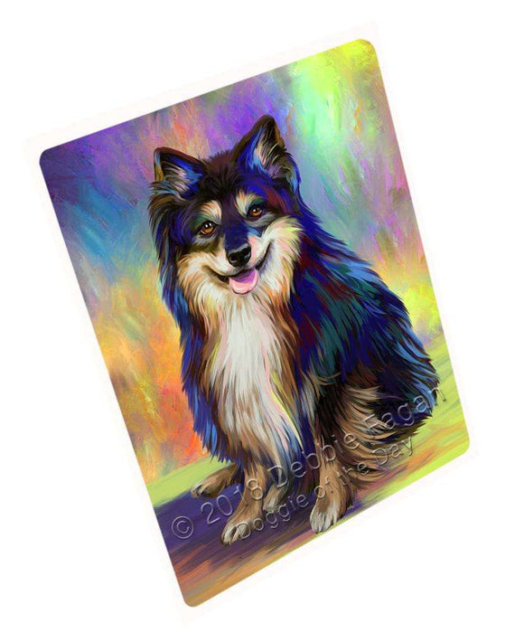 Pardise Wave Australian Shepherd Dog Large Refrigerator / Dishwasher Magnet RMAG82440