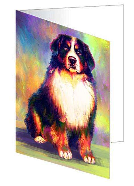 Pardise Wave Bernese Mountain Dog Handmade Artwork Assorted Pets Greeting Cards and Note Cards with Envelopes for All Occasions and Holiday Seasons GCD64811