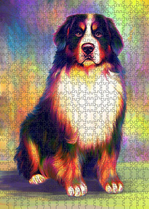 Pardise Wave Bernese Mountain Dog Puzzle with Photo Tin PUZL81532