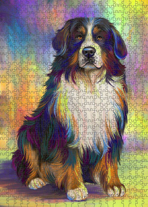 Pardise Wave Bernese Mountain Dog Puzzle with Photo Tin PUZL81536