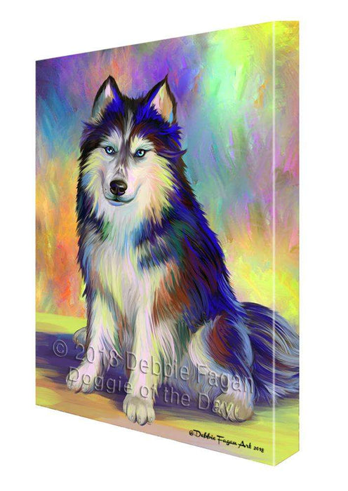 Pardise Wave Siberian Husky Dog Canvas Print Wall Art Décor CVS100268