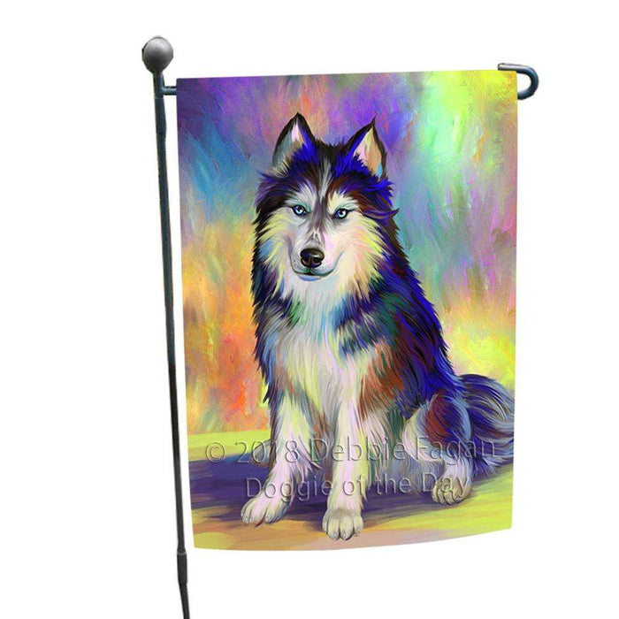 Pardise Wave Siberian Husky Dog Garden Flag GFLG53664