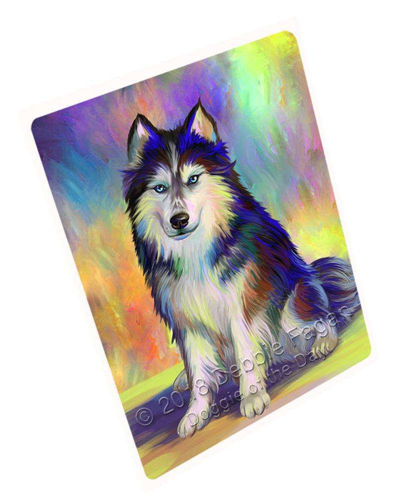 Pardise Wave Siberian Husky Dog Large Refrigerator / Dishwasher Magnet RMAG82494