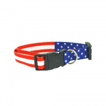 10 Patriotic Nylon Dog Collars Wholesale DNSX
