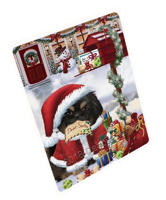 Pekingese Dog Dear Santa Letter Christmas Holiday Mailbox Large Refrigerator / Dishwasher Magnet RMAG84348