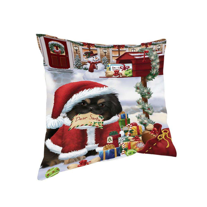 Pekingese Dog Dear Santa Letter Christmas Holiday Mailbox Pillow PIL72268