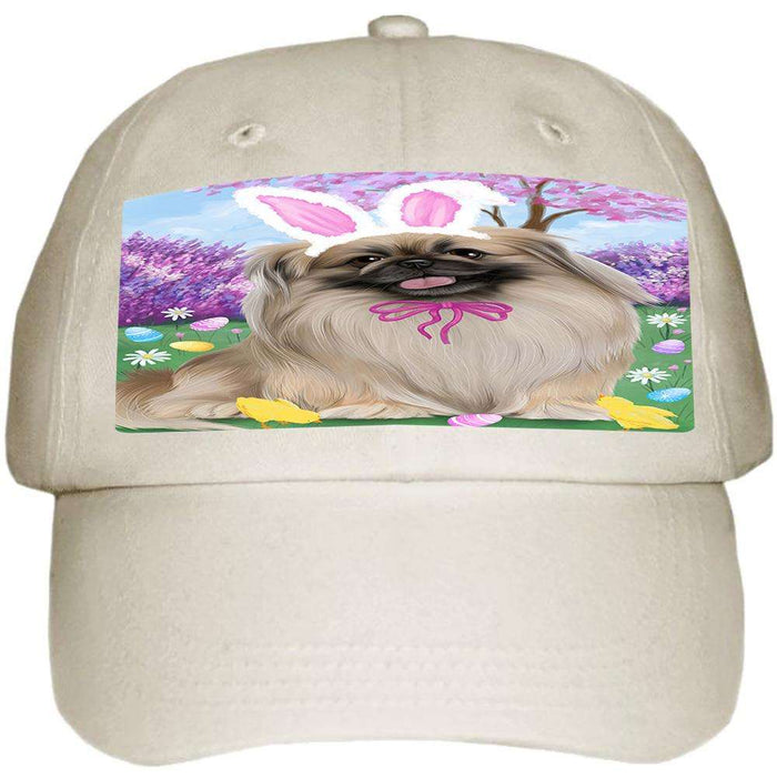 Pekingese Dog Easter Holiday Ball Hat Cap HAT51315
