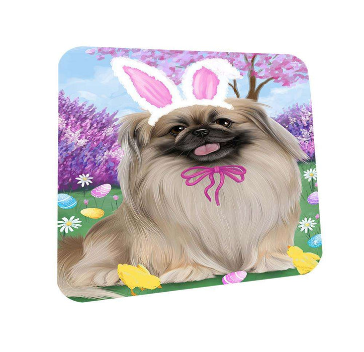 Pekingese Dog Easter Holiday Coasters Set of 4 CST49153