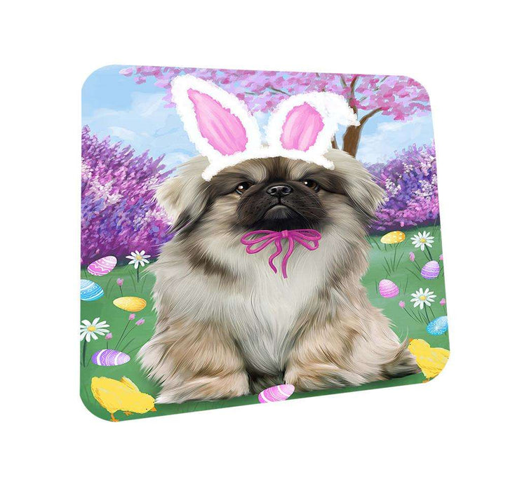 Pekingese Dog Easter Holiday Coasters Set of 4 CST49155
