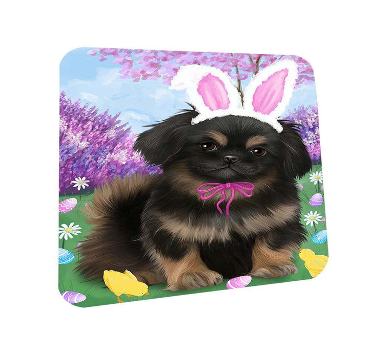 Pekingese Dog Easter Holiday Coasters Set of 4 CST49156