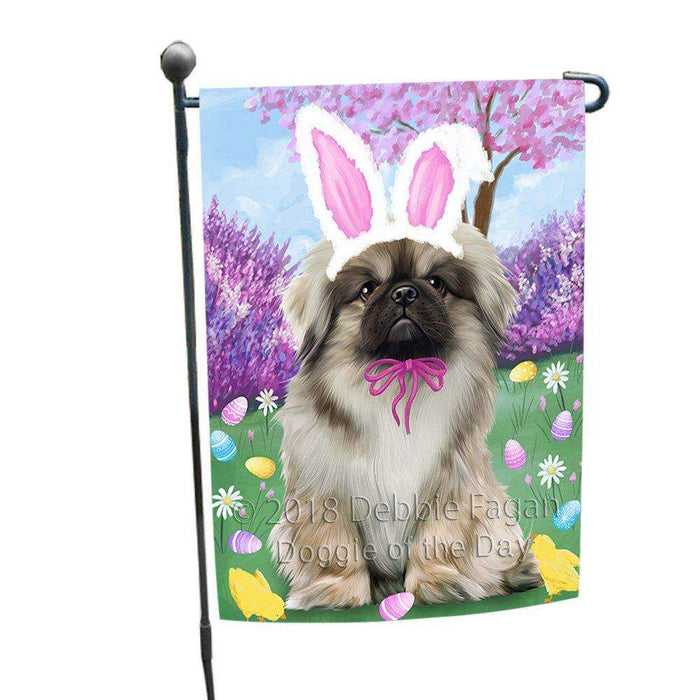 Pekingese Dog Easter Holiday Garden Flag GFLG49239