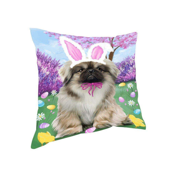 Pekingese Dog Easter Holiday Pillow PIL53176