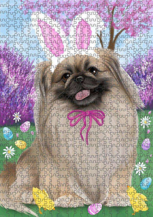 Pekingese Dog Easter Holiday Puzzle with Photo Tin PUZL51528