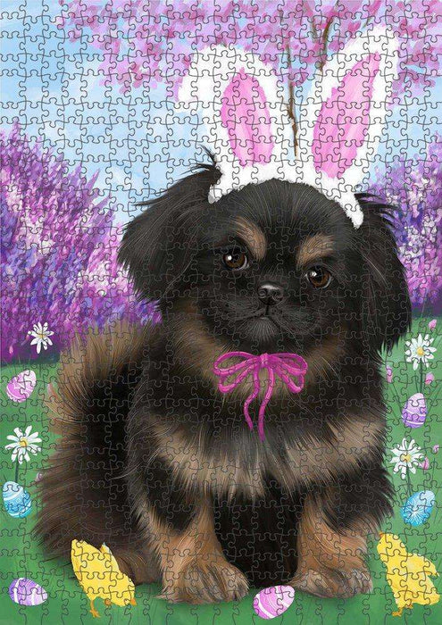 Pekingese Dog Easter Holiday Puzzle with Photo Tin PUZL51537