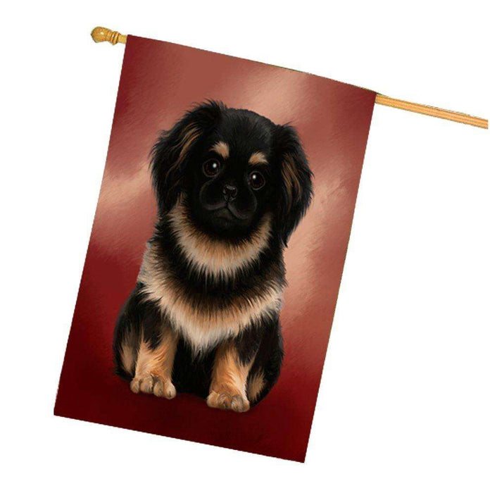 Pekingese Dog House Flag FLGA48015