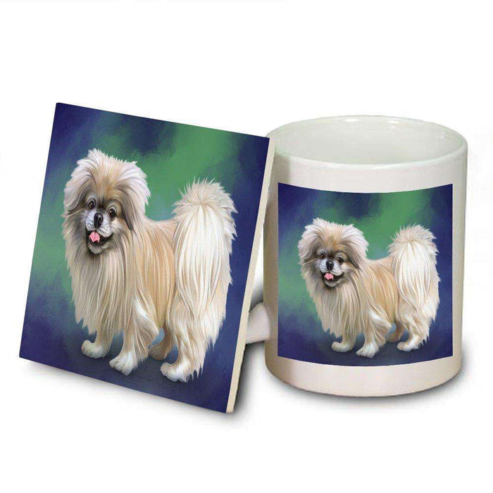 Pekingese Dog Mug and Coaster Set MUC48006