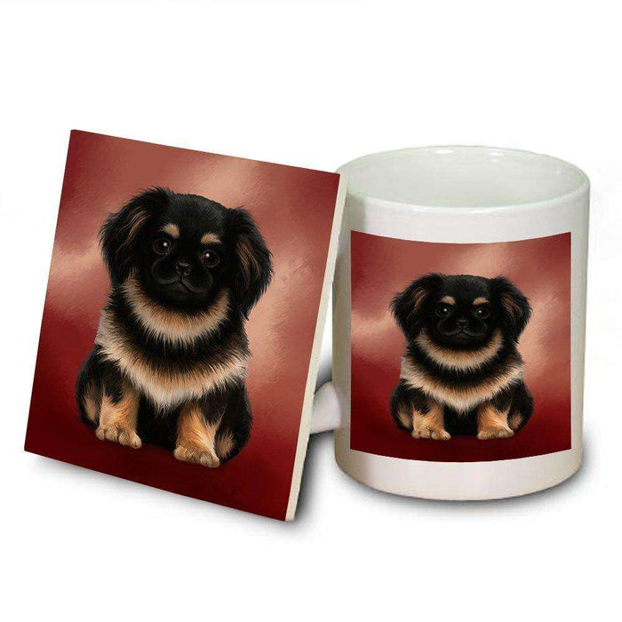 Pekingese Dog Mug and Coaster Set MUC48007