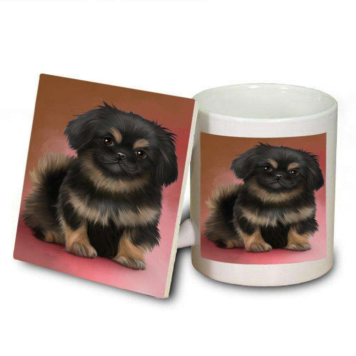 Pekingese Dog Mug and Coaster Set