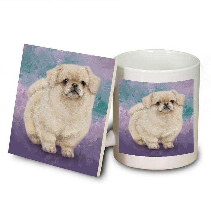 Pekingese Dog Mug and Coaster Set