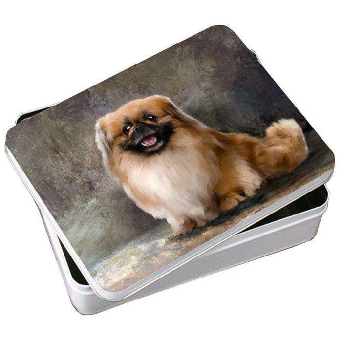 Pekingese Dog Photo Storage Tin