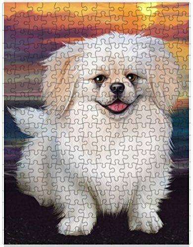 Pekingese Dog Puzzle with Photo Tin D522