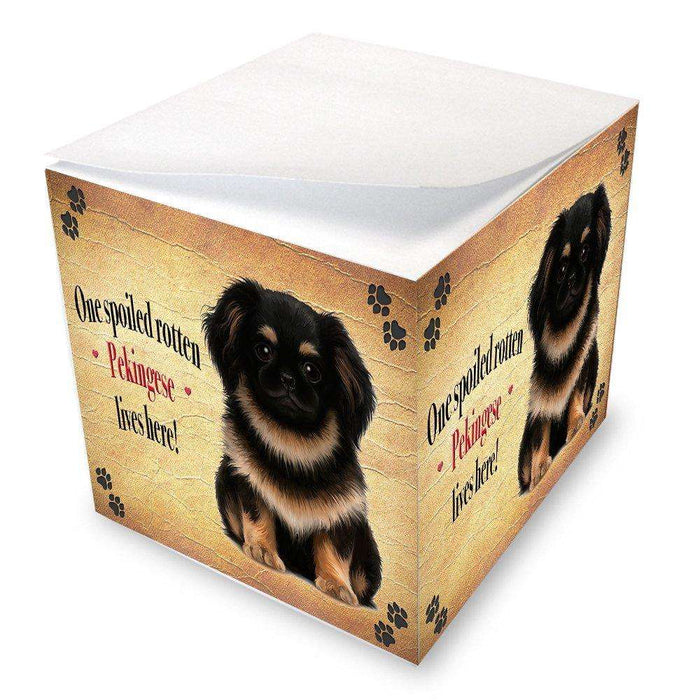 Pekingese Spoiled Rotten Dog Note Cube