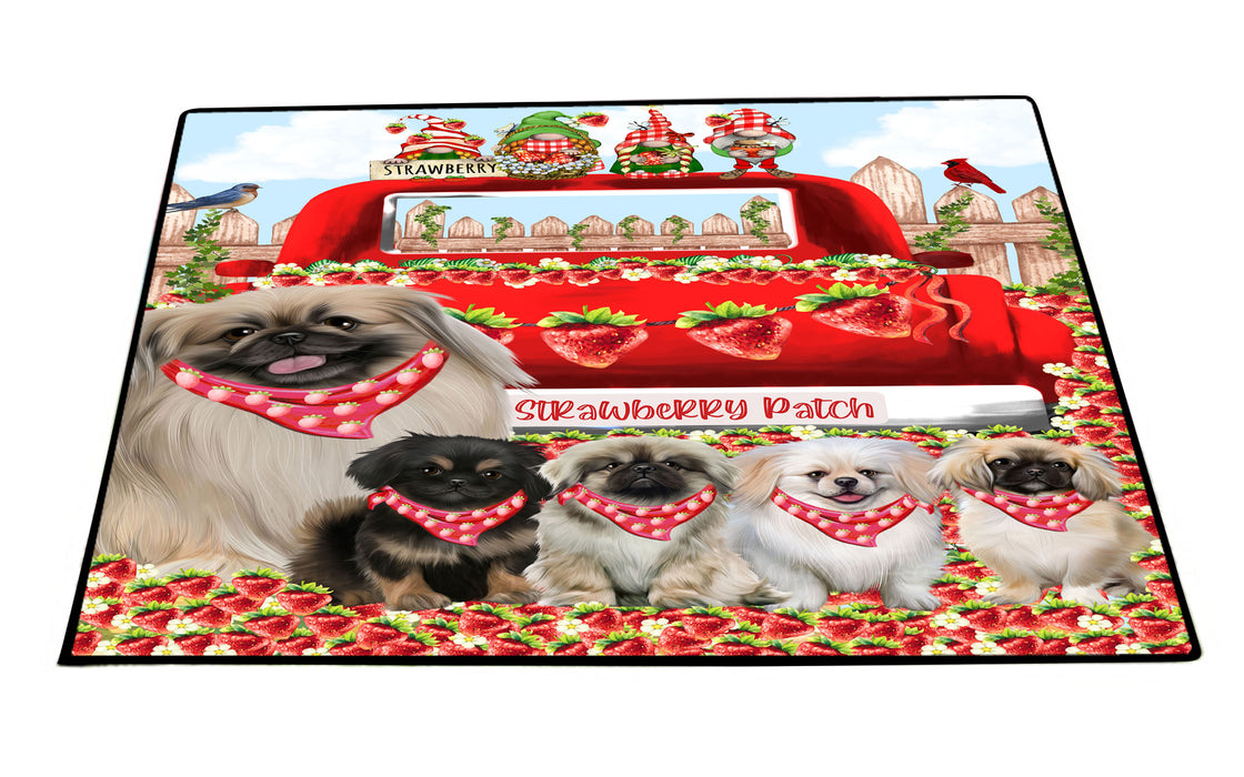 Pekingese Floor Mat and Door Mats, Explore a Variety of Designs, Personalized, Anti-Slip Welcome Mat for Outdoor and Indoor, Custom Gift for Dog Lovers