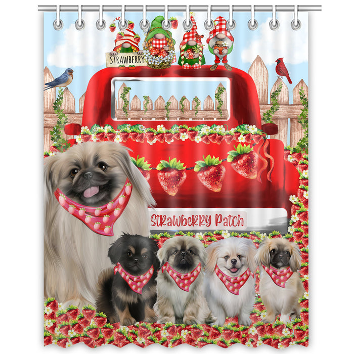 Pekingese Shower Curtain: Explore a Variety of Designs, Bathtub Curtains for Bathroom Decor with Hooks, Custom, Personalized, Dog Gift for Pet Lovers