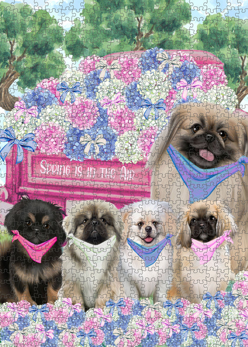 Pekingese Jigsaw Puzzle: Explore a Variety of Designs, Interlocking Halloween Puzzles for Adult, Custom, Personalized, Pet Gift for Dog Lovers