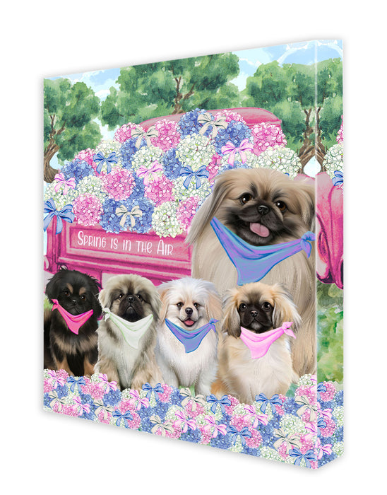 Pekingese Canvas: Explore a Variety of Custom Designs, Personalized, Digital Art Wall Painting, Ready to Hang Room Decor, Gift for Pet & Dog Lovers