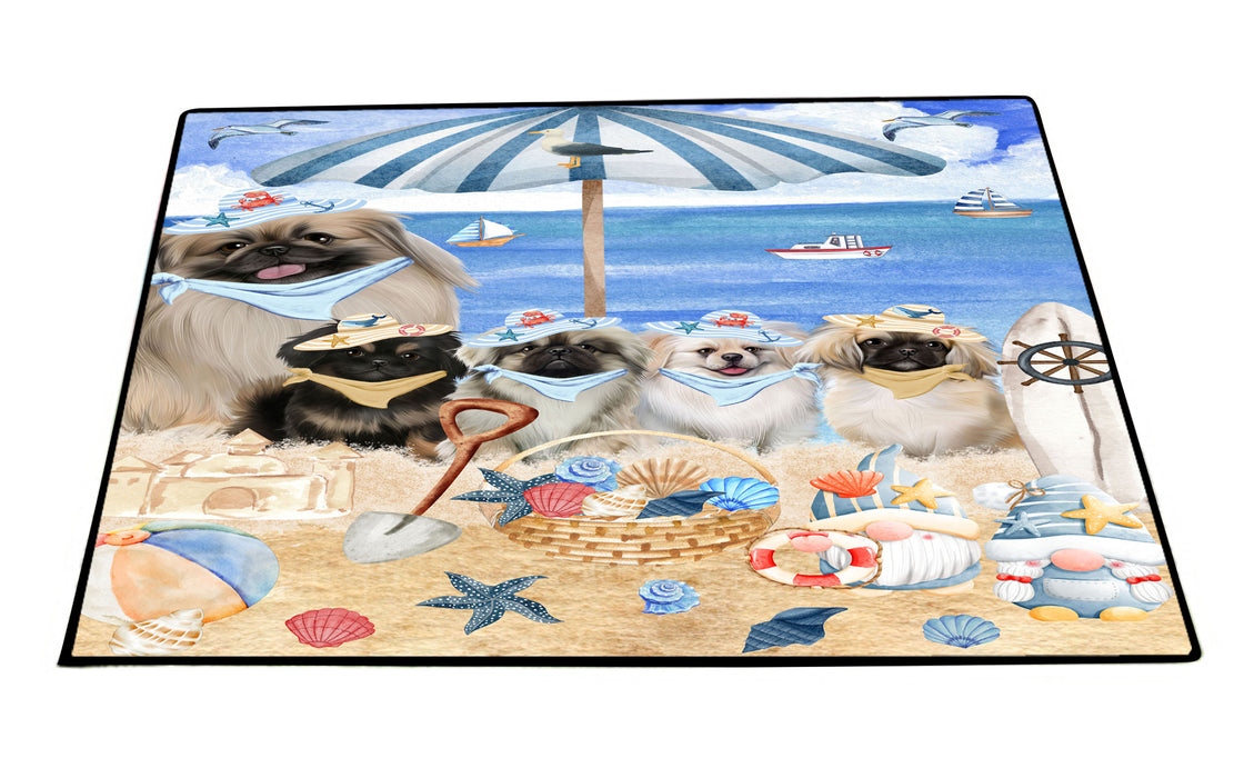 Pekingese Floor Mat and Door Mats, Explore a Variety of Designs, Personalized, Anti-Slip Welcome Mat for Outdoor and Indoor, Custom Gift for Dog Lovers
