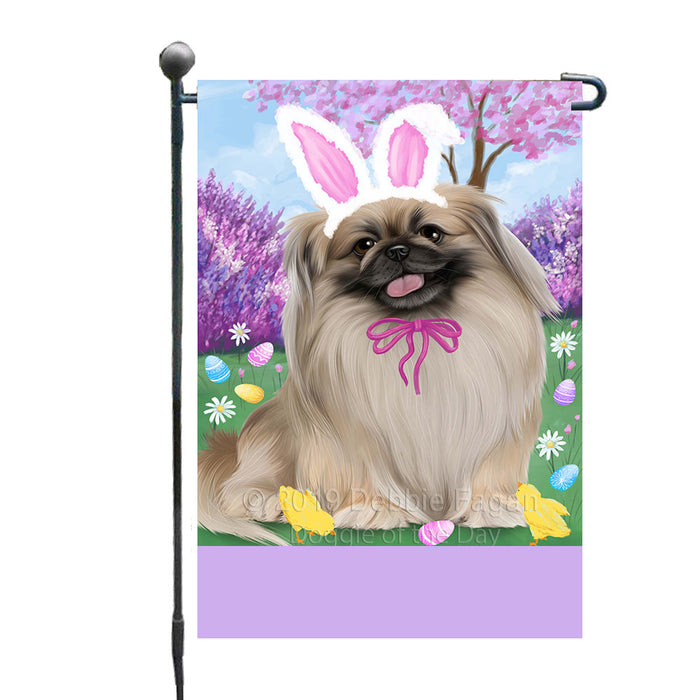 Personalized Easter Holiday Pekingese Dog Custom Garden Flags GFLG-DOTD-A58933
