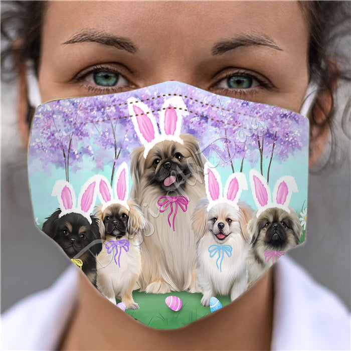 Easter Holiday Pekingese Dogs Face Mask FM49620