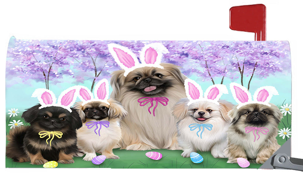 Easter Holidays Pekingese Dogs Magnetic Mailbox Cover MBC48407
