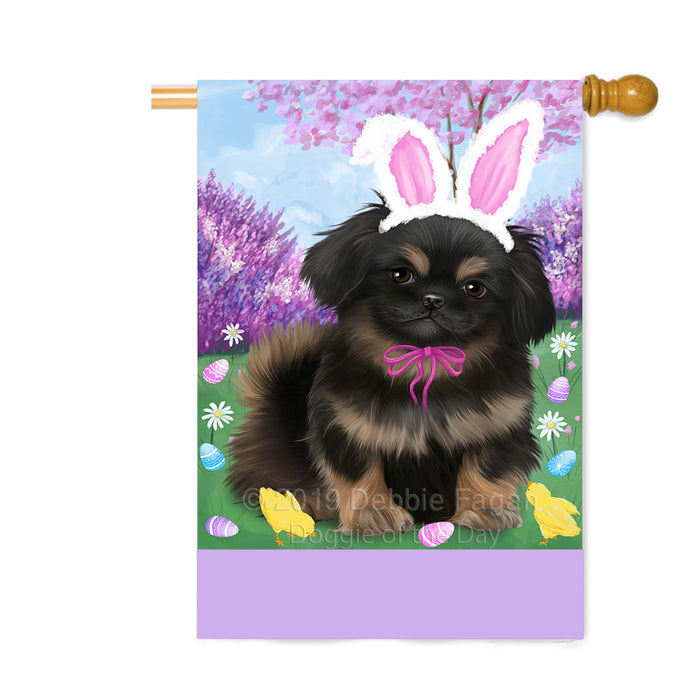 Personalized Easter Holiday Pekingese Dog Custom House Flag FLG-DOTD-A58992