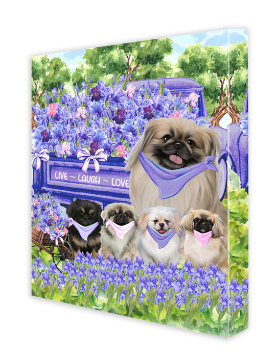 Pekingese Canvas: Explore a Variety of Personalized Designs, Custom, Digital Art Wall Painting, Ready to Hang Room Decor, Gift for Dog and Pet Lovers