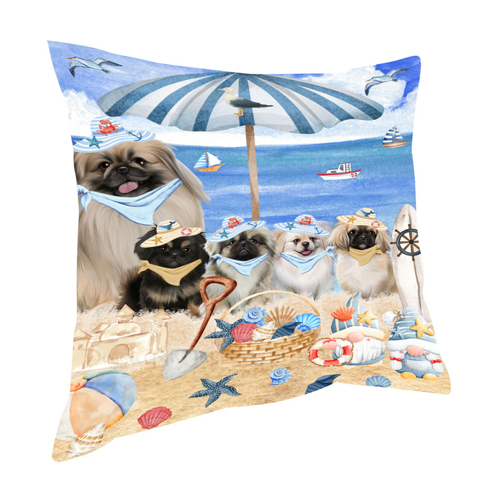 Pekingese Throw Pillow: Explore a Variety of Designs, Cushion Pillows for Sofa Couch Bed, Personalized, Custom, Dog Lover's Gifts