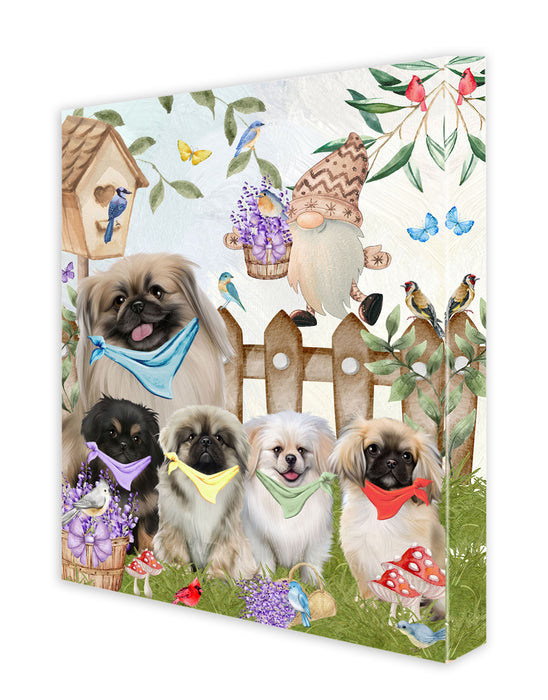 Pekingese Wall Art Canvas, Explore a Variety of Designs, Personalized Digital Painting, Custom, Ready to Hang Room Decor, Gift for Dog and Pet Lovers