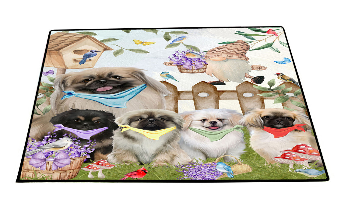 Pekingese Floor Mat: Explore a Variety of Designs, Anti-Slip Doormat for Indoor and Outdoor Welcome Mats, Personalized, Custom, Pet and Dog Lovers Gift