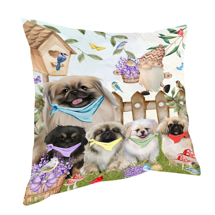 Pekingese Pillow: Explore a Variety of Designs, Custom, Personalized, Throw Pillows Cushion for Sofa Couch Bed, Gift for Dog and Pet Lovers