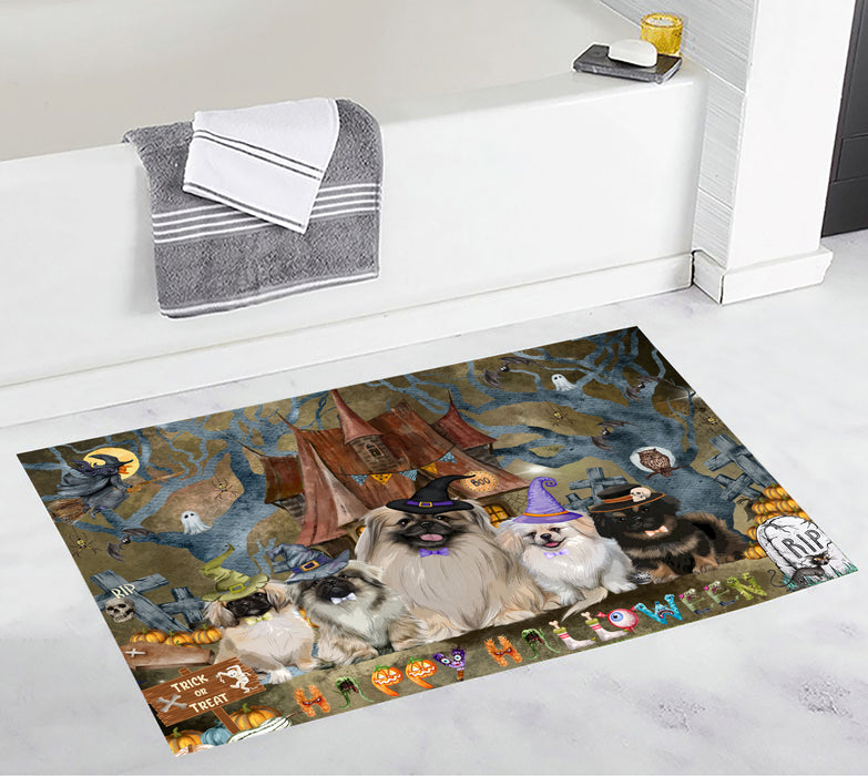 Pekingese Bath Mat: Explore a Variety of Designs, Custom, Personalized, Anti-Slip Bathroom Rug Mats, Gift for Dog and Pet Lovers