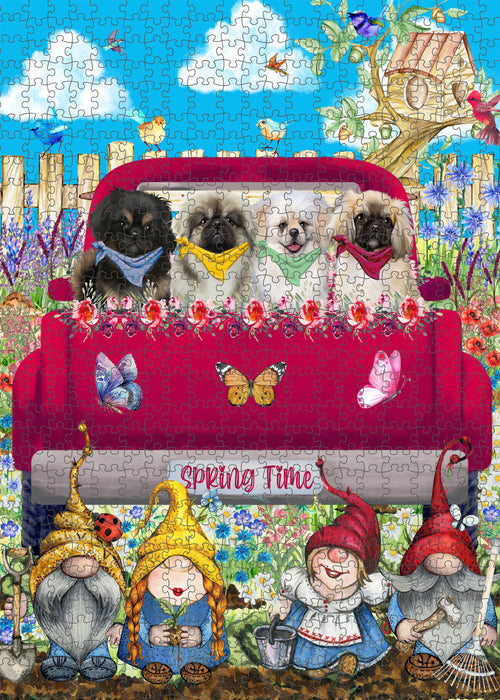 Pekingese Jigsaw Puzzle, Interlocking Puzzles Games for Adult, Explore a Variety of Designs, Personalized, Custom, Gift for Pet and Dog Lovers