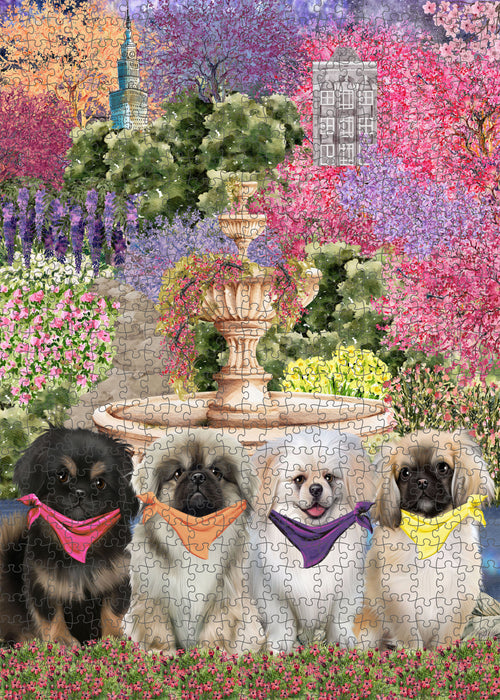 Pekingese Jigsaw Puzzle, Interlocking Puzzles Games for Adult, Explore a Variety of Designs, Personalized, Custom, Gift for Pet and Dog Lovers
