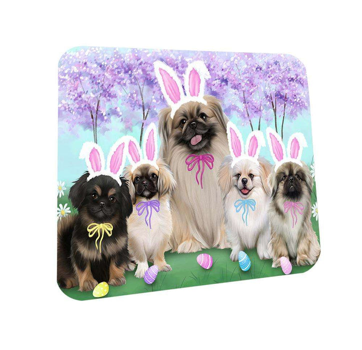 Pekingeses Dog Easter Holiday Coasters Set of 4 CST49138